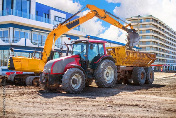 Fototapeta chantier à Calais
