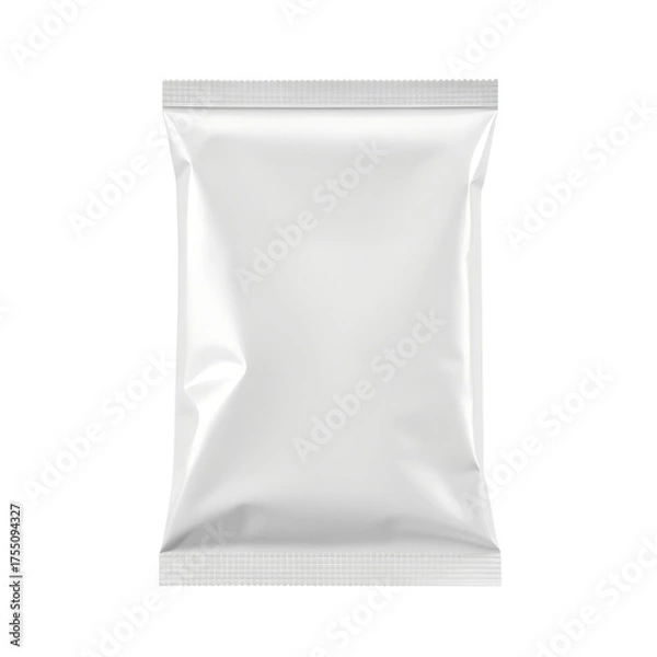 Fototapeta metallic blank sachet packaging