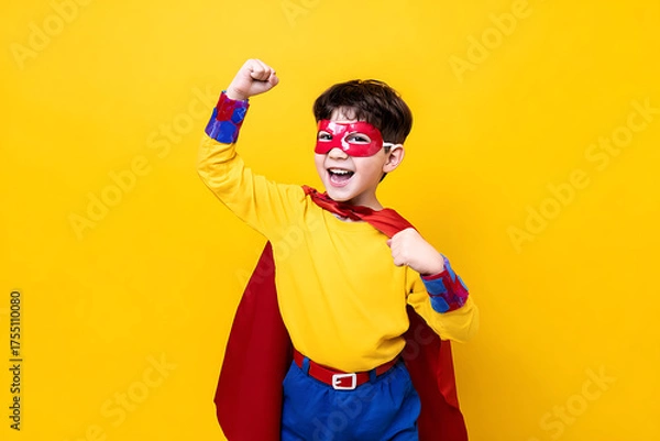 Obraz funny clown with a big red balloon