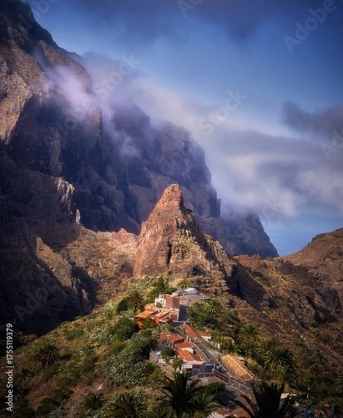 Obraz Misty Morning in Masca Valley, Tenerife, Canary Islands