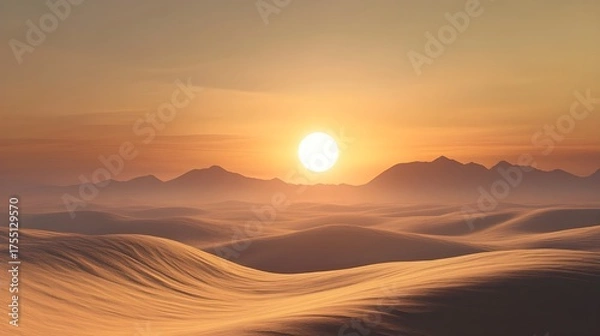Obraz sunset in the mountains