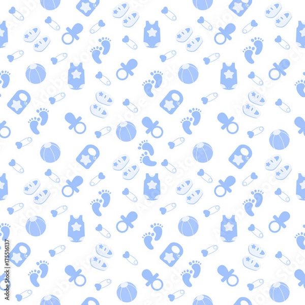 Fototapeta seamless baby pattern