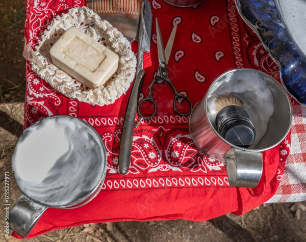 Obraz Old fashioned Tonsorial Tools