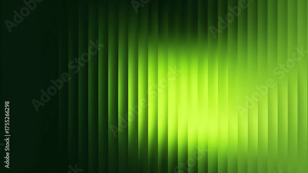 Obraz Vibrant Lime Green Light Stripes – High-Energy Abstract Background for Tech, Fitness & Youth-Centric Branding