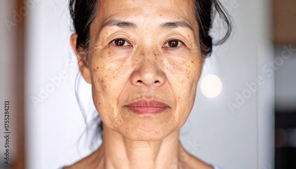 Obraz シニア女性・お肌の悩み
