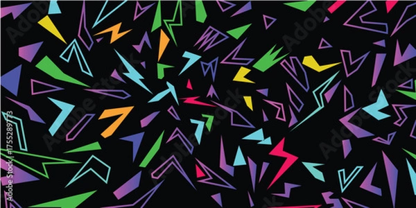 Obraz ilustrtion geometric abstrak full color with gradient