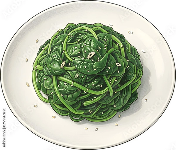 Obraz Blanched Spinach