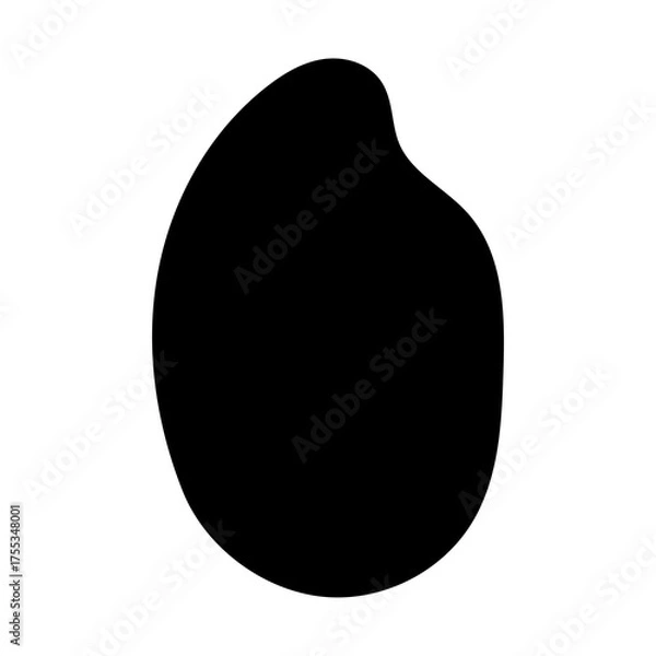 Obraz シンプルな米　米粒　モノクロ
