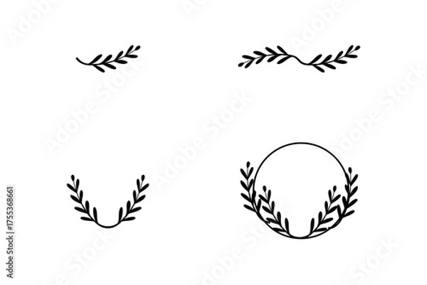 Obraz frame leaf four