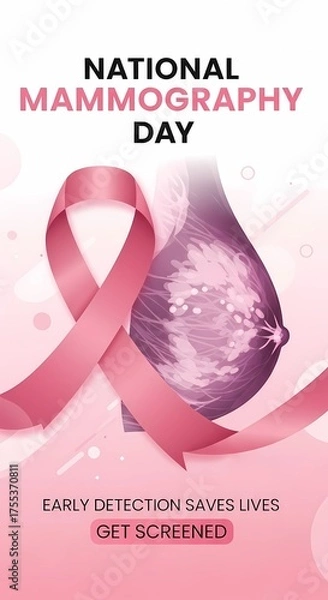 Fototapeta National Mammography Day: Get Screened for Early Breast Cancer Detection