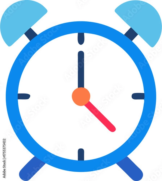 Fototapeta vector icon alarm clock illustration