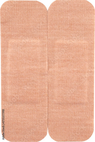Obraz Two medical bandages isolated on a transparent background