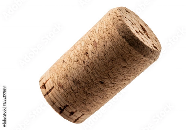 Obraz Natural Cork Stopper Texture isolated on a transparent background