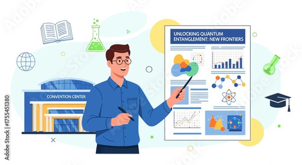 Obraz Presentation on Quantum Entanglement Concepts and New Frontiers for Scientific Advancement