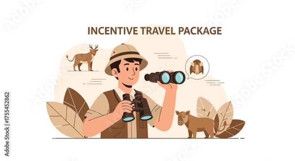 Obraz Scenic Adventure: Exploring Natural Wonders With Binoculars For Incentive Travelers