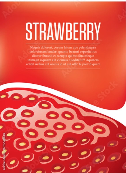 Obraz  strawberry background concept with place for your text	
