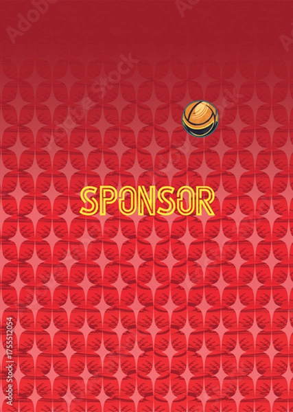 Obraz Modern Sports Jersey Design Template |Sublimation Football, Cricket & Teamwear Mockup