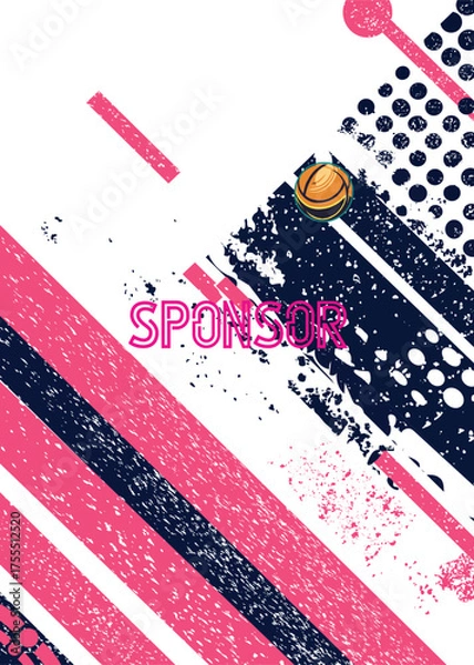 Obraz Modern Sports Jersey Design Template |Sublimation Football, Cricket & Teamwear Mockup