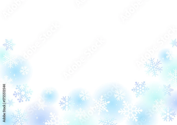 Obraz 雪の結晶背景