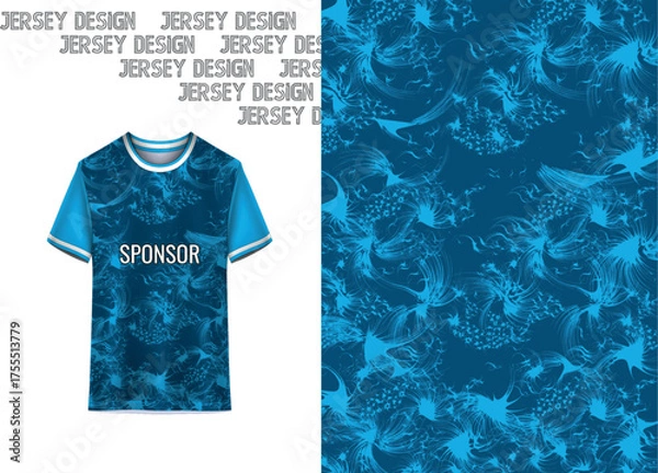 Obraz Modern Sports Jersey Design Template |Sublimation Football, Cricket & Teamwear Mockup