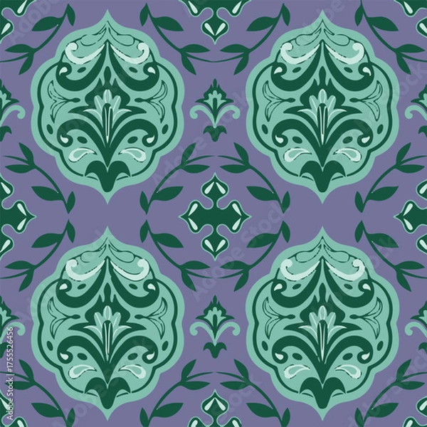 Fototapeta seamless pattern with flowers