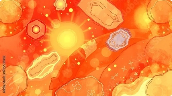 Obraz abstract background with circles