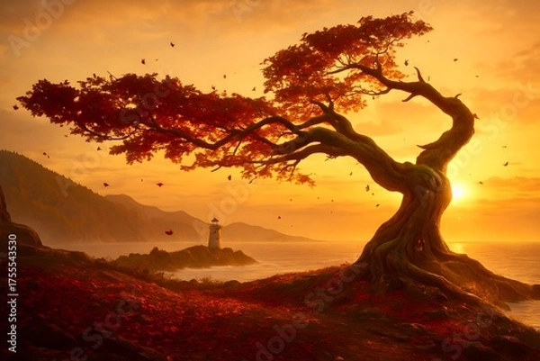 Obraz sunset on the beach