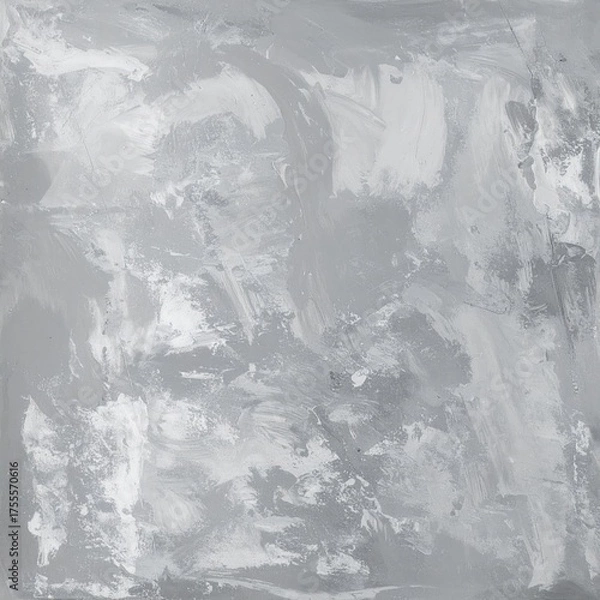 Obraz Abstract gray and white textured painting