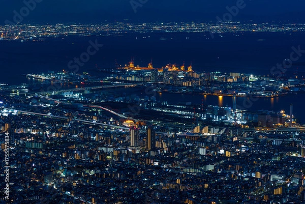 Obraz 日本三大夜景　兵庫県神戸市　掬星台からの眺望