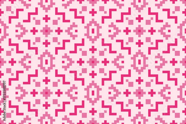 Fototapeta seamless pixel pattern, seamless pattern illustration