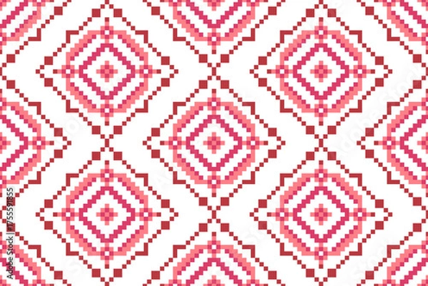 Obraz seamless pixel pattern, seamless pattern illustration