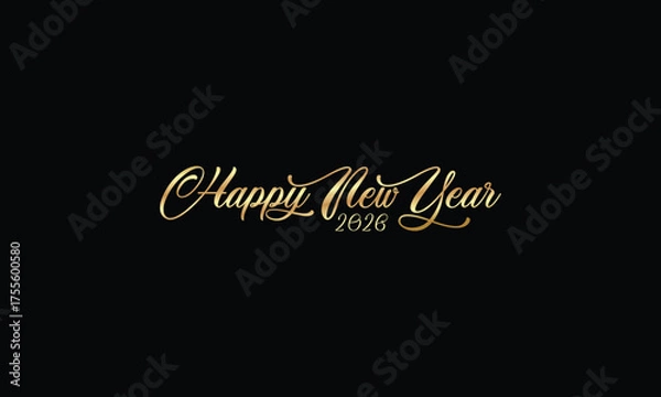 Fototapeta 2026 happy new year logo text design set 2026 number design template collection