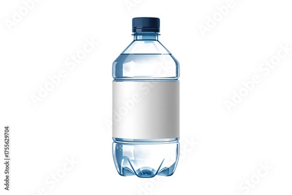 Fototapeta Stay refreshed with a clean water bottle mockup for your brand and healthy life