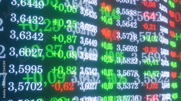 Obraz dollar's exchange rate 3d illustration