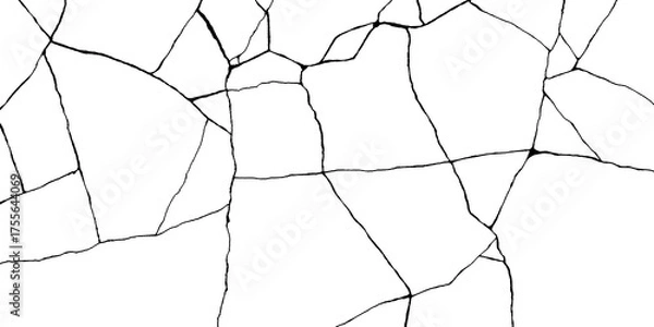 Obraz illustration of a cracked texture, often used as a background or overlay in graphic design.