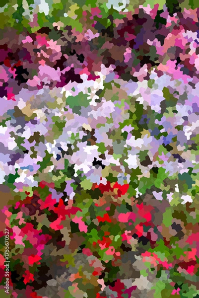 Fototapeta 絵画調のカラフルな花の画像