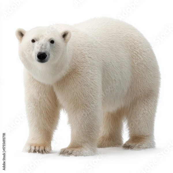 Obraz polar bear with a copy space