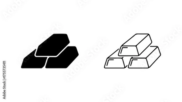 Fototapeta Gold bars stack with transparent background