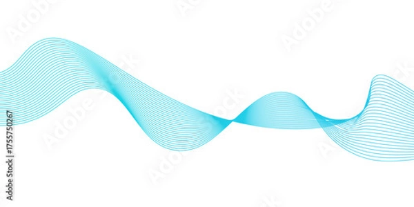 Fototapeta Abstract blend blue wave line science and technology futuristic blue waves curve line,Abstract blue wave lines pattern for banner,Abstract blue wave lines pattern background.