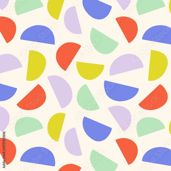 Obraz seamless pattern with colorful cups