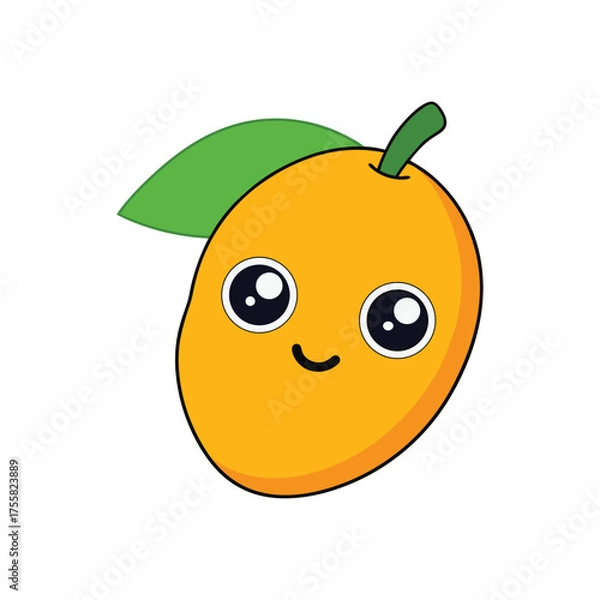 Obraz a cute mango cartoon
