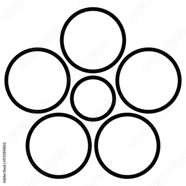 Obraz 家紋です。陰星梅鉢といいます。