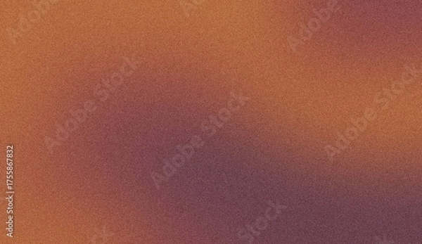 Fototapeta Abstract textured background with a gradient of warm orange and deep purple hues, creating a mottled, organic pattern. Noise background. Gradient texture background