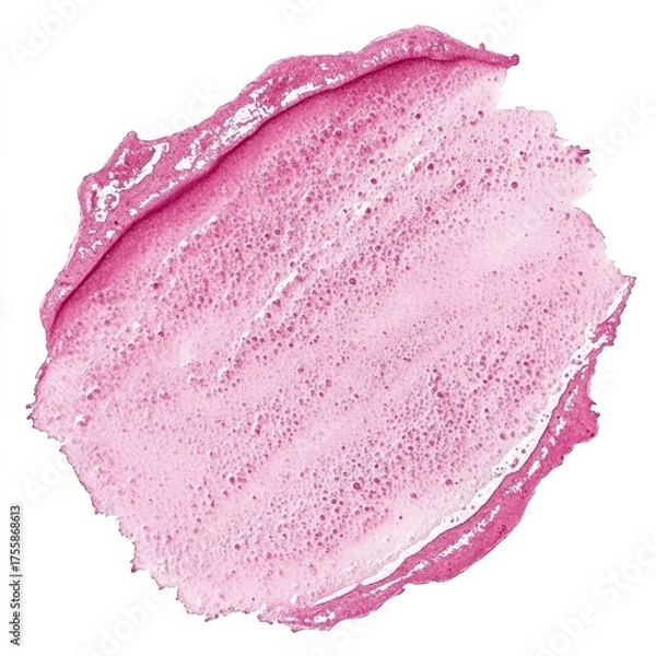 Fototapeta Soft Pink Watercolor Splash on White Background for Artistic Use