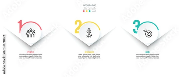 Obraz Timeline chart business infographic template.