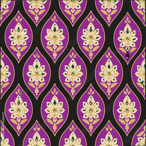 Fototapeta seamless floral pattern