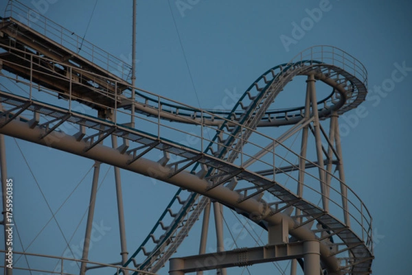 Obraz 夕焼けと都会の空