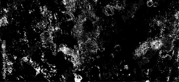 Fototapeta Abstract Grunge Texture Black and White Distressed Overlay Background