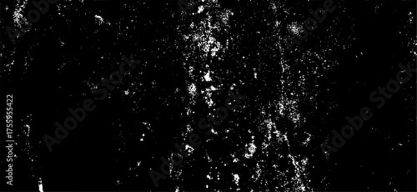 Fototapeta Abstract Grunge Texture Black and White Distressed Overlay Background