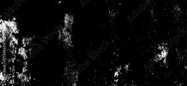 Fototapeta Abstract Grunge Texture Black and White Distressed Overlay Background